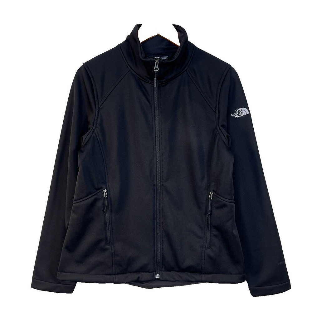 The‎ North Face Womens Ridgewall Soft Shell Jacket Size L Black Full Zip